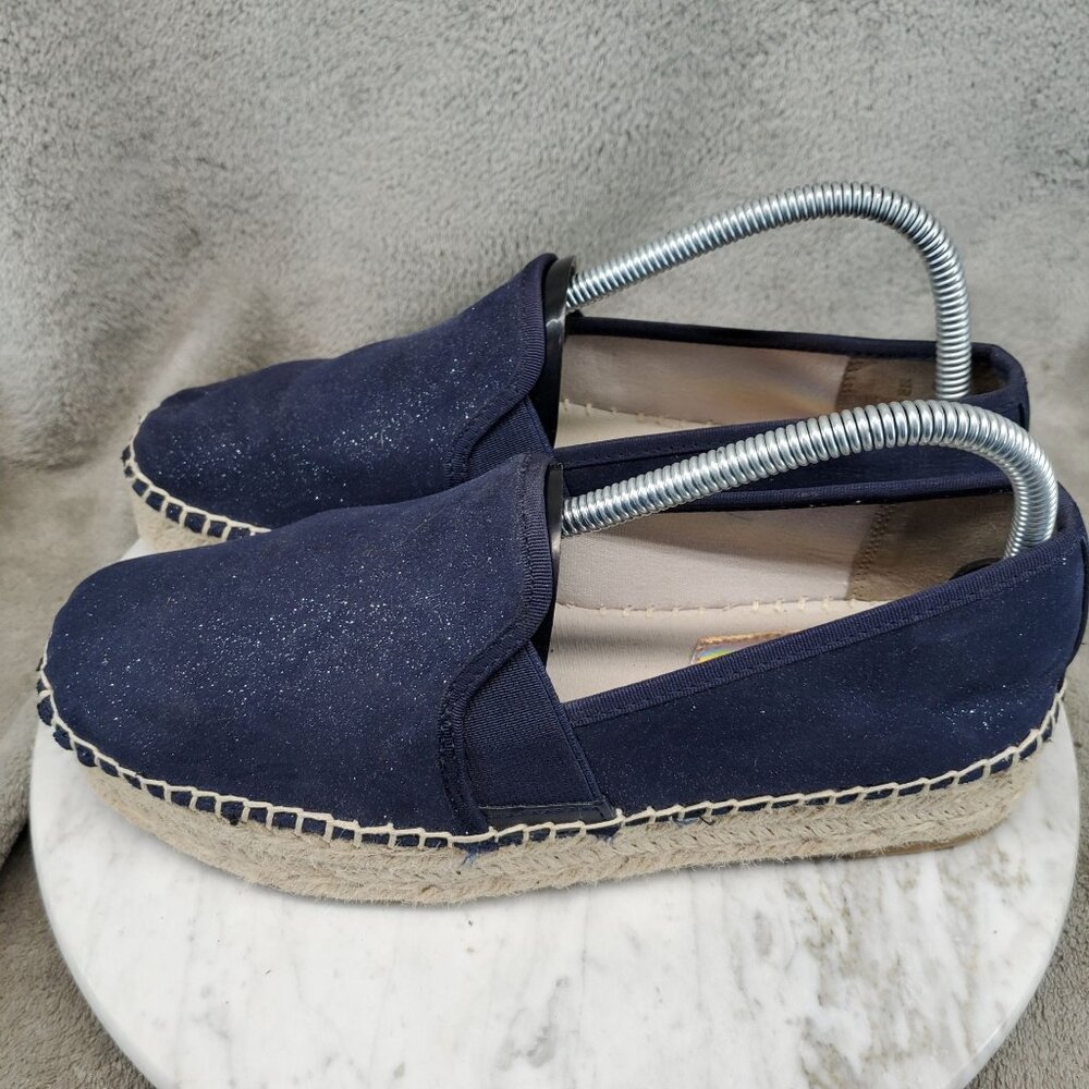 Circus Shoes Womens Size 9 Blue Fabric Man Made Espadrille *GUC*
